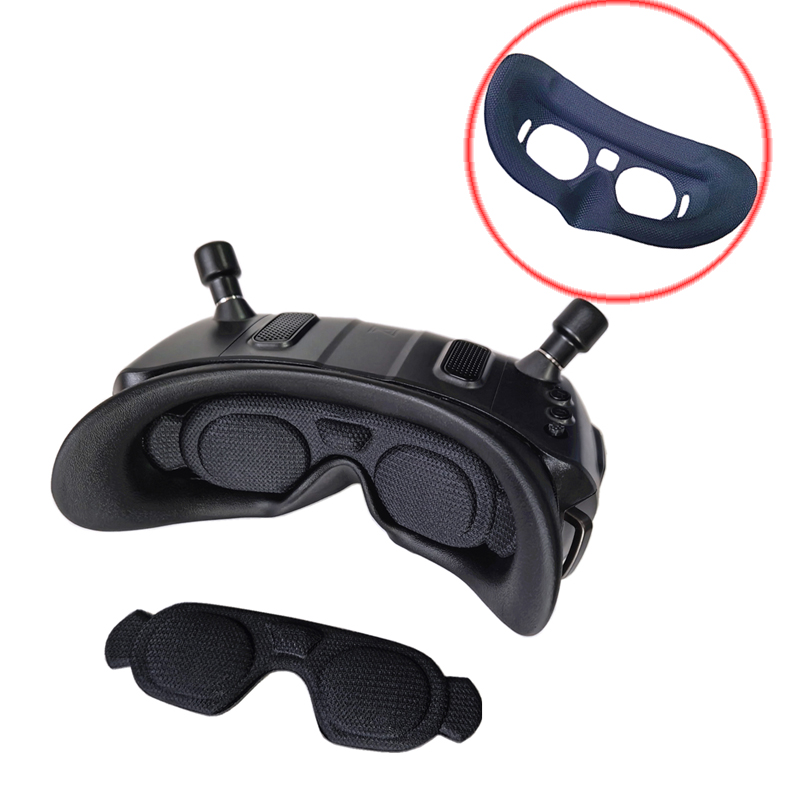 Walksnail Avatar Hd Goggles X - Fpvデジタルメガネ交換用アイマスク、フォーム挿入プレートパッド、rcドローン用の黒のレンズ保護カバー、アバターhdゴーグルx