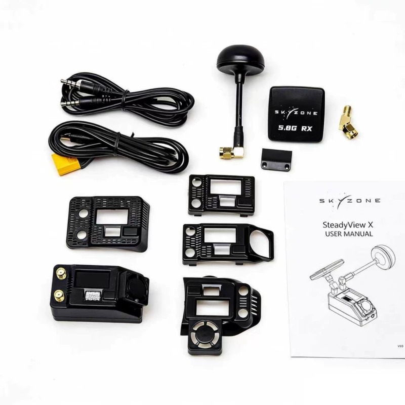 Skyzone Steadyview X Receiver Module - SKYZONE SteadyView X レシーバーモジュール（IPSスクリーン搭載）、クアッドFPVゴーグル用4.9G/5.8G/7.5G選択可能