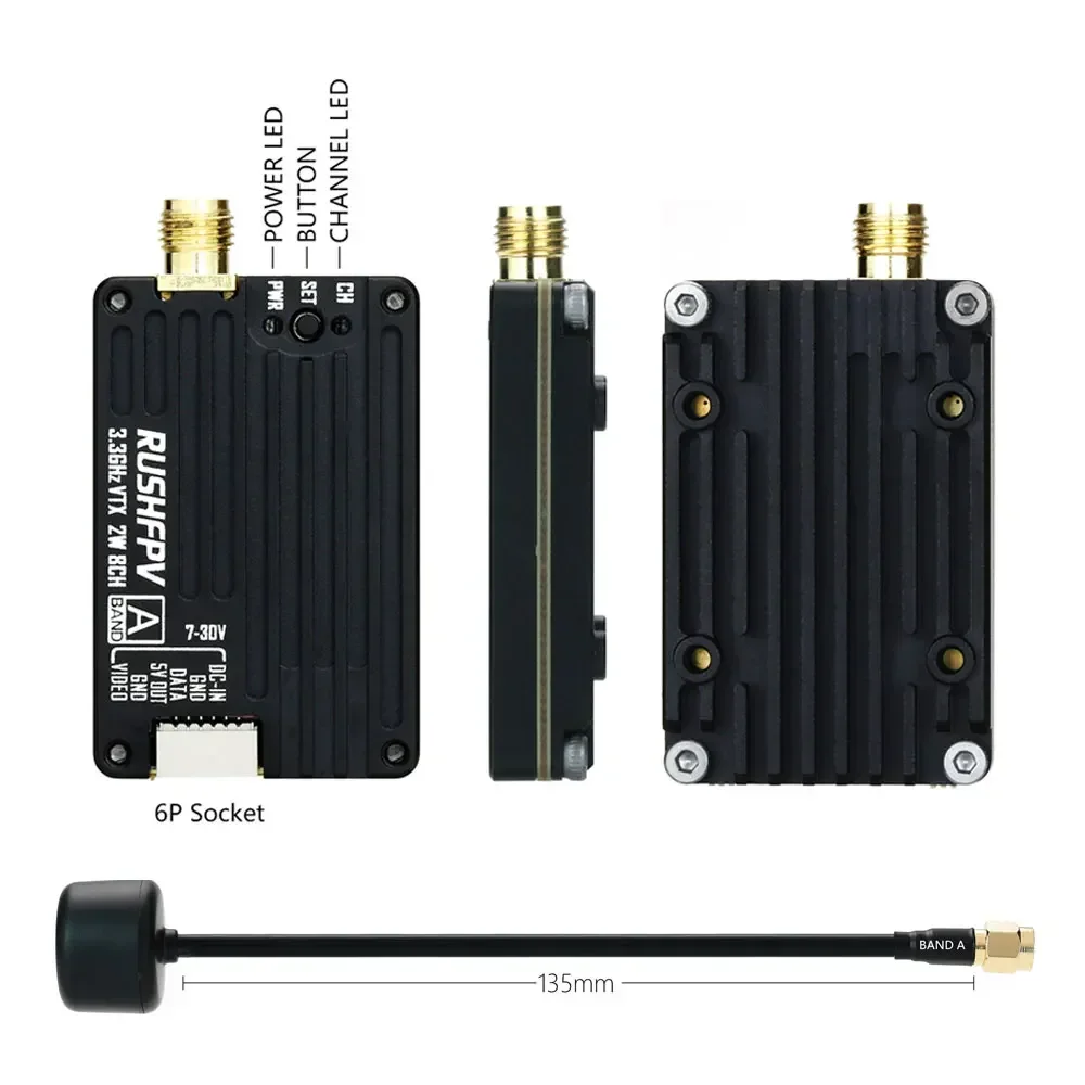 RUSHFPV 2025 新しい 3.3GHz 2W VTX - Foxeer Reaper Extreme 2.5W Vtx のレビューと価格